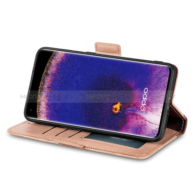 Custodia Portafoglio In Pelle Cover con Supporto S03D per Oppo Find X5 5G