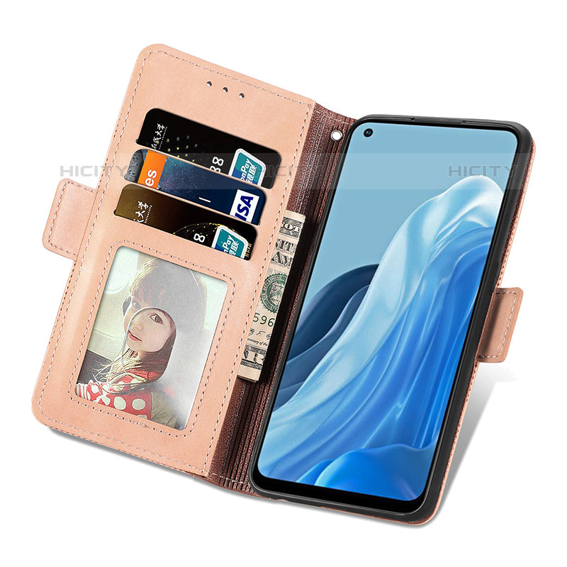 Custodia Portafoglio In Pelle Cover con Supporto S03D per Oppo Reno7 4G