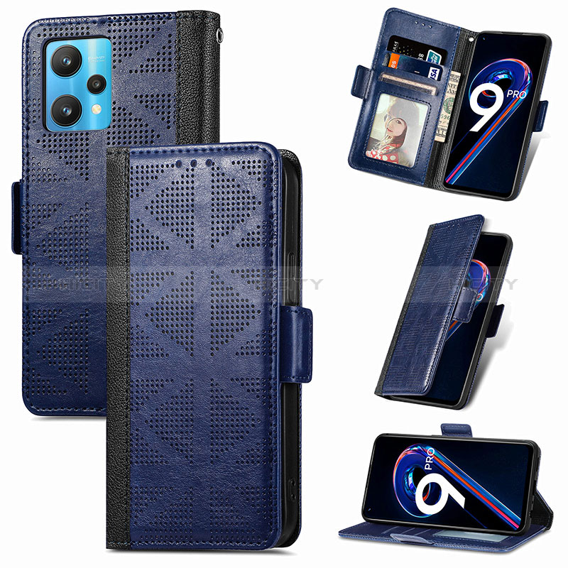 Custodia Portafoglio In Pelle Cover con Supporto S03D per Realme 9 5G