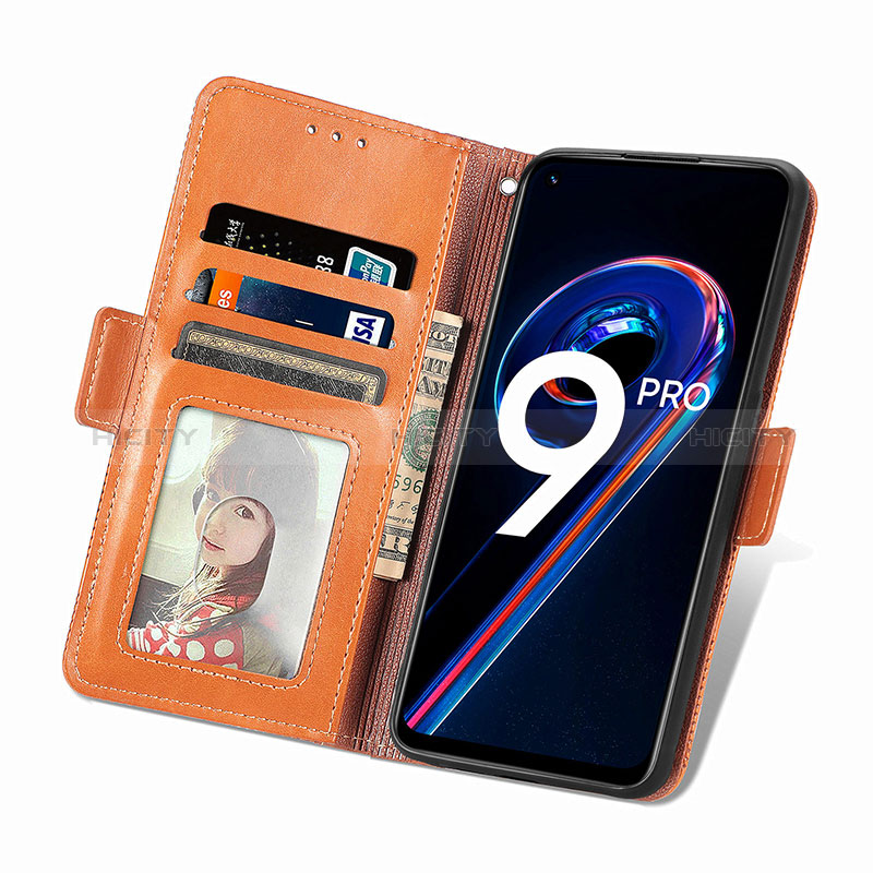 Custodia Portafoglio In Pelle Cover con Supporto S03D per Realme 9 5G