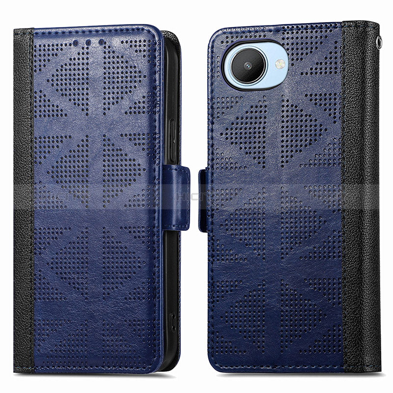 Custodia Portafoglio In Pelle Cover con Supporto S03D per Realme C30