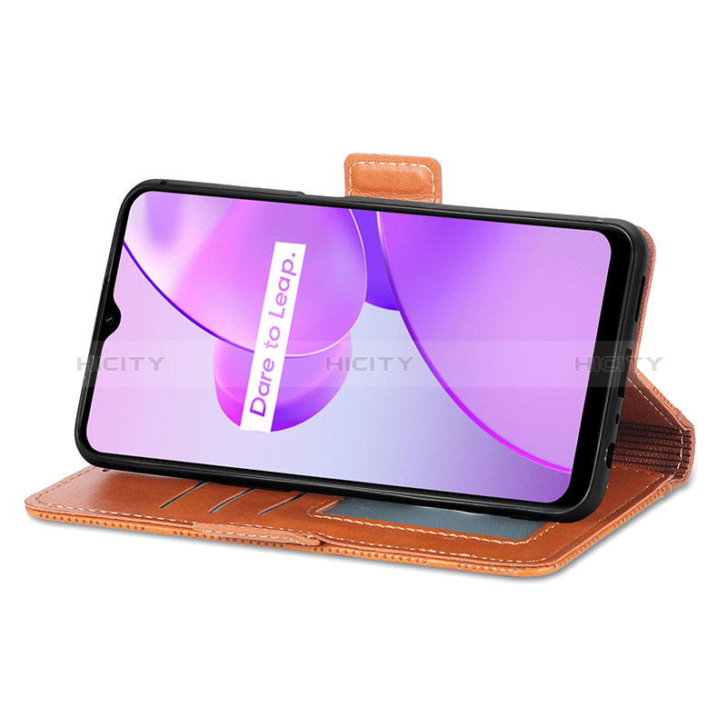 Custodia Portafoglio In Pelle Cover con Supporto S03D per Realme C31