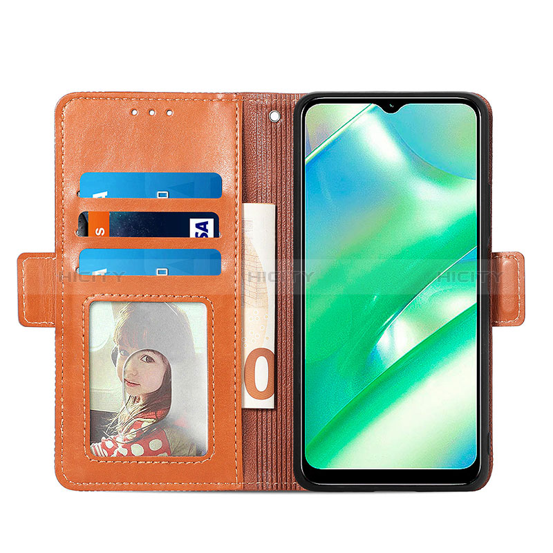 Custodia Portafoglio In Pelle Cover con Supporto S03D per Realme C33 (2023)