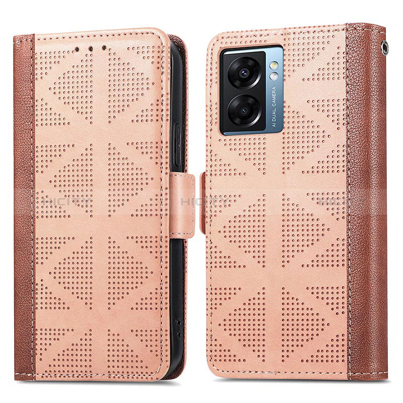 Custodia Portafoglio In Pelle Cover con Supporto S03D per Realme V23i 5G