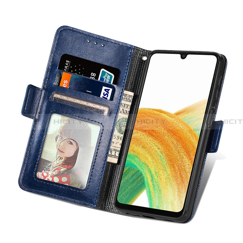 Custodia Portafoglio In Pelle Cover con Supporto S03D per Samsung Galaxy A13 4G