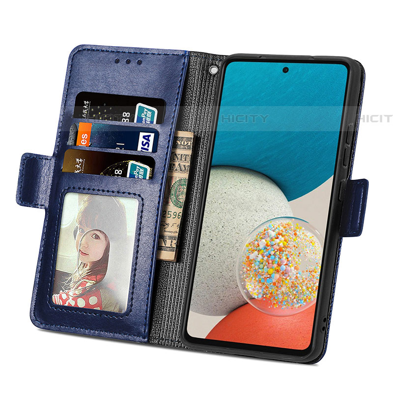 Custodia Portafoglio In Pelle Cover con Supporto S03D per Samsung Galaxy A53 5G