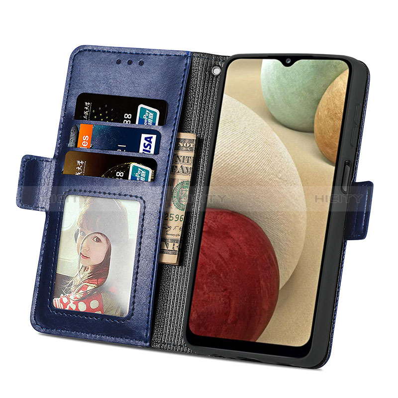 Custodia Portafoglio In Pelle Cover con Supporto S03D per Samsung Galaxy F12