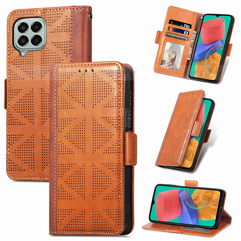 Custodia Portafoglio In Pelle Cover con Supporto S03D per Samsung Galaxy M33 5G