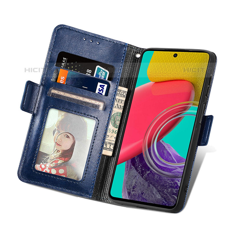 Custodia Portafoglio In Pelle Cover con Supporto S03D per Samsung Galaxy M53 5G