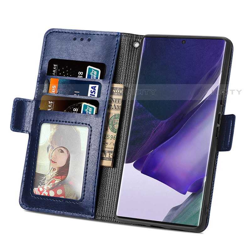 Custodia Portafoglio In Pelle Cover con Supporto S03D per Samsung Galaxy S21 Ultra 5G