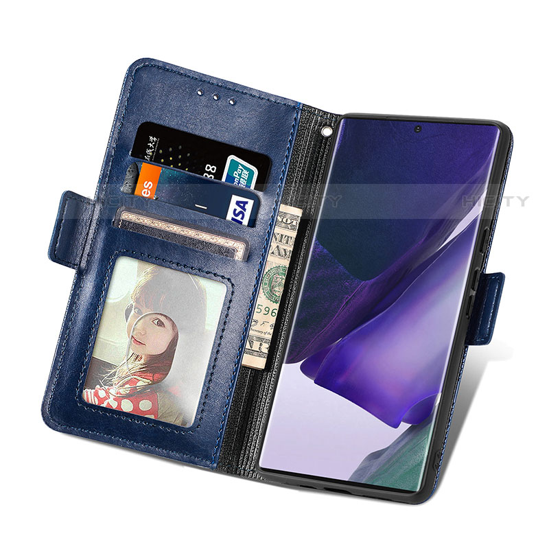 Custodia Portafoglio In Pelle Cover con Supporto S03D per Samsung Galaxy S21 Ultra 5G