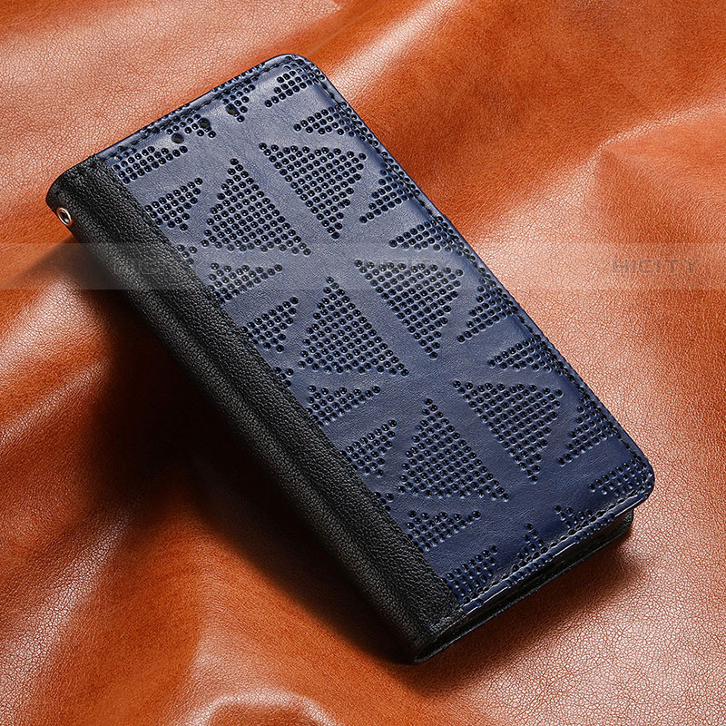 Custodia Portafoglio In Pelle Cover con Supporto S03D per Samsung Galaxy S23 5G Blu