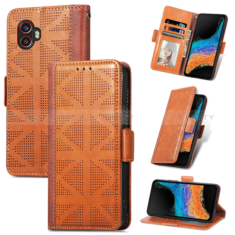 Custodia Portafoglio In Pelle Cover con Supporto S03D per Samsung Galaxy XCover 6 Pro 5G