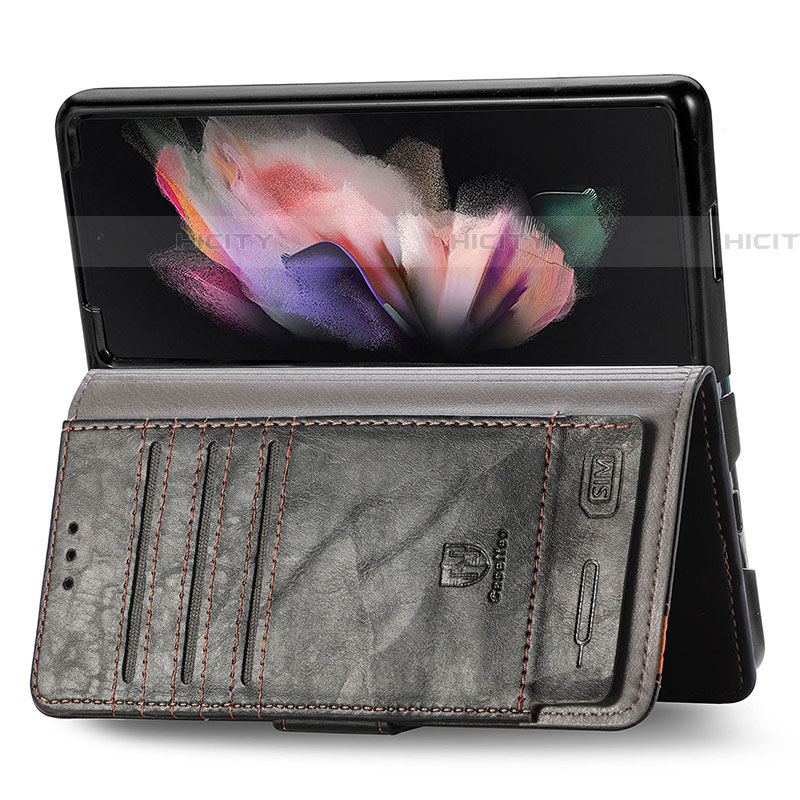 Custodia Portafoglio In Pelle Cover con Supporto S03D per Samsung Galaxy Z Fold4 5G