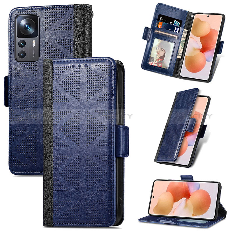 Custodia Portafoglio In Pelle Cover con Supporto S03D per Xiaomi Mi 12T 5G