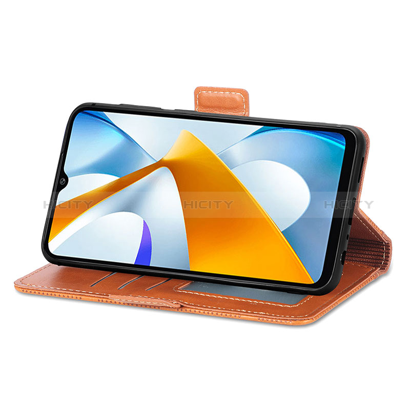 Custodia Portafoglio In Pelle Cover con Supporto S03D per Xiaomi Poco C40