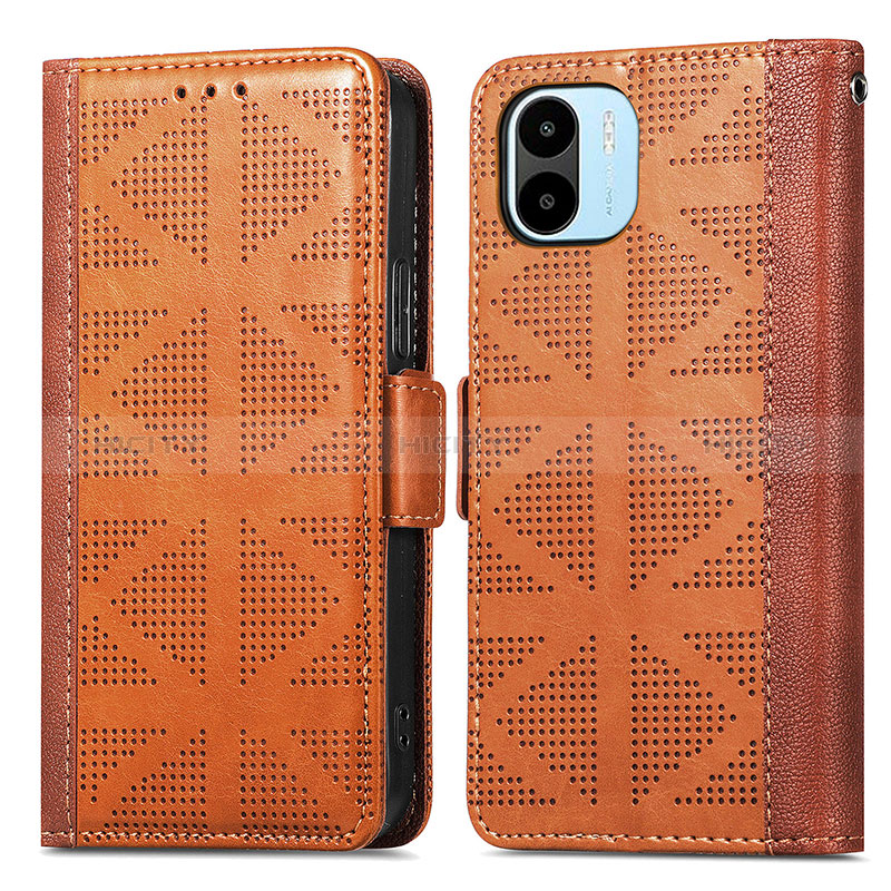 Custodia Portafoglio In Pelle Cover con Supporto S03D per Xiaomi Redmi A2 Plus