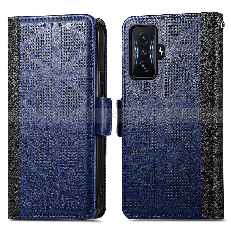 Custodia Portafoglio In Pelle Cover con Supporto S03D per Xiaomi Redmi K50 Gaming 5G