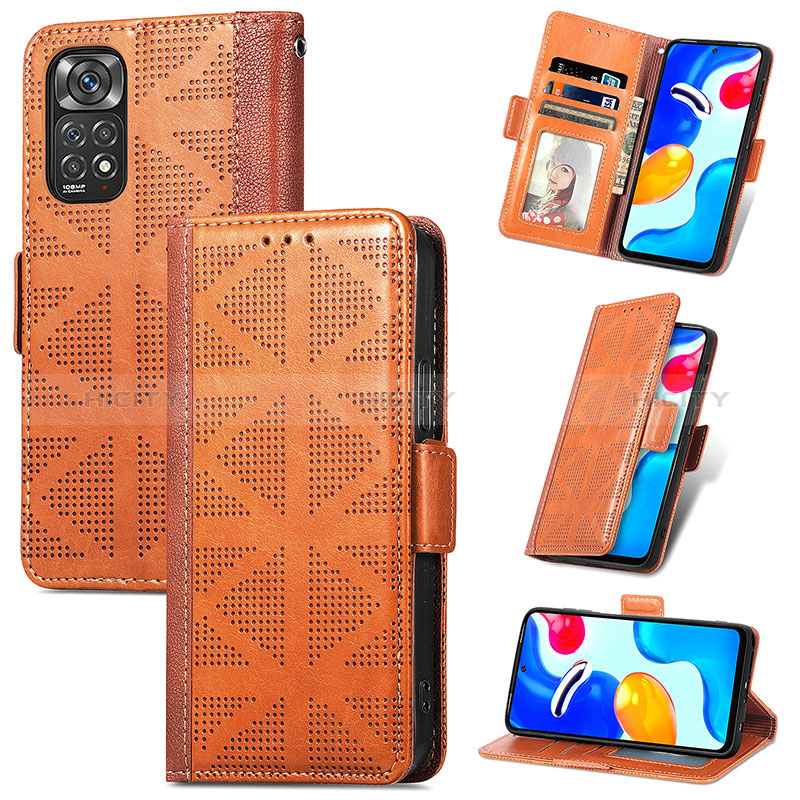 Custodia Portafoglio In Pelle Cover con Supporto S03D per Xiaomi Redmi Note 11S 4G