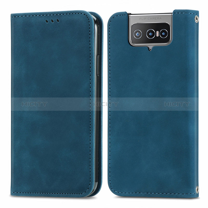 Custodia Portafoglio In Pelle Cover con Supporto S04D per Asus Zenfone 7 Pro ZS671KS