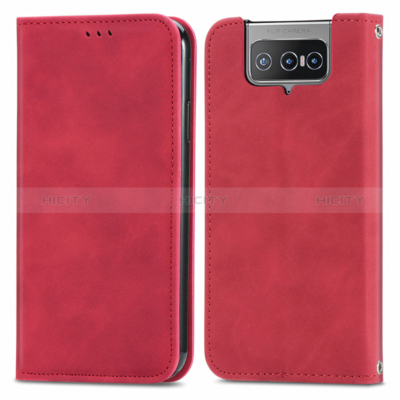 Custodia Portafoglio In Pelle Cover con Supporto S04D per Asus Zenfone 7 Pro ZS671KS