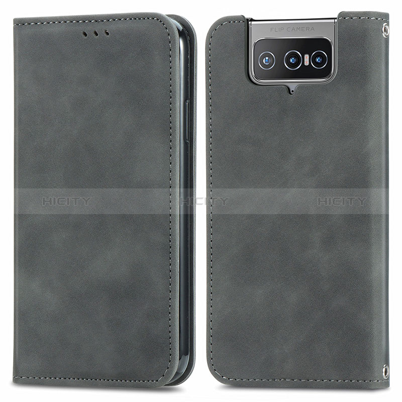 Custodia Portafoglio In Pelle Cover con Supporto S04D per Asus Zenfone 7 Pro ZS671KS