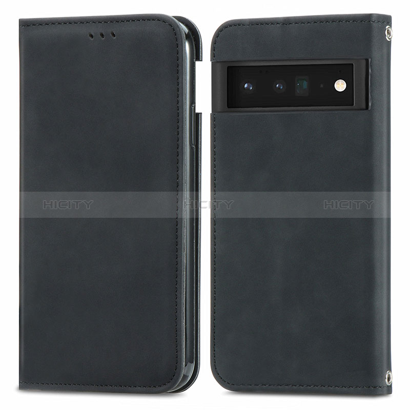 Custodia Portafoglio In Pelle Cover con Supporto S04D per Google Pixel 6 5G