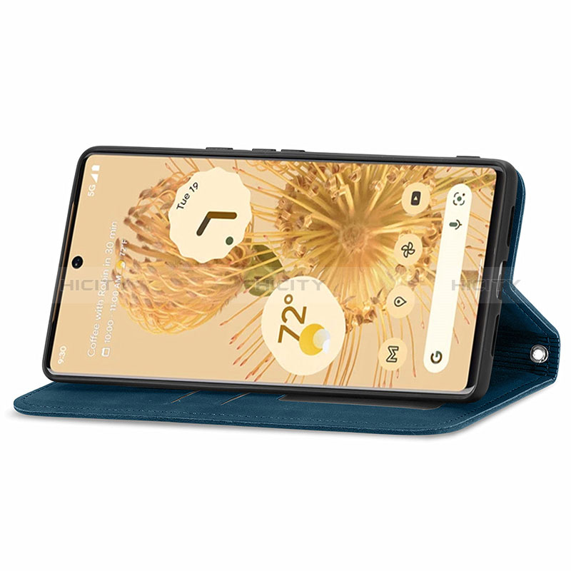 Custodia Portafoglio In Pelle Cover con Supporto S04D per Google Pixel 6 5G