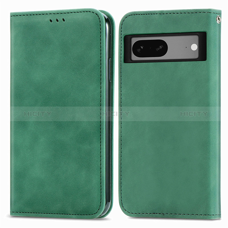 Custodia Portafoglio In Pelle Cover con Supporto S04D per Google Pixel 7 5G