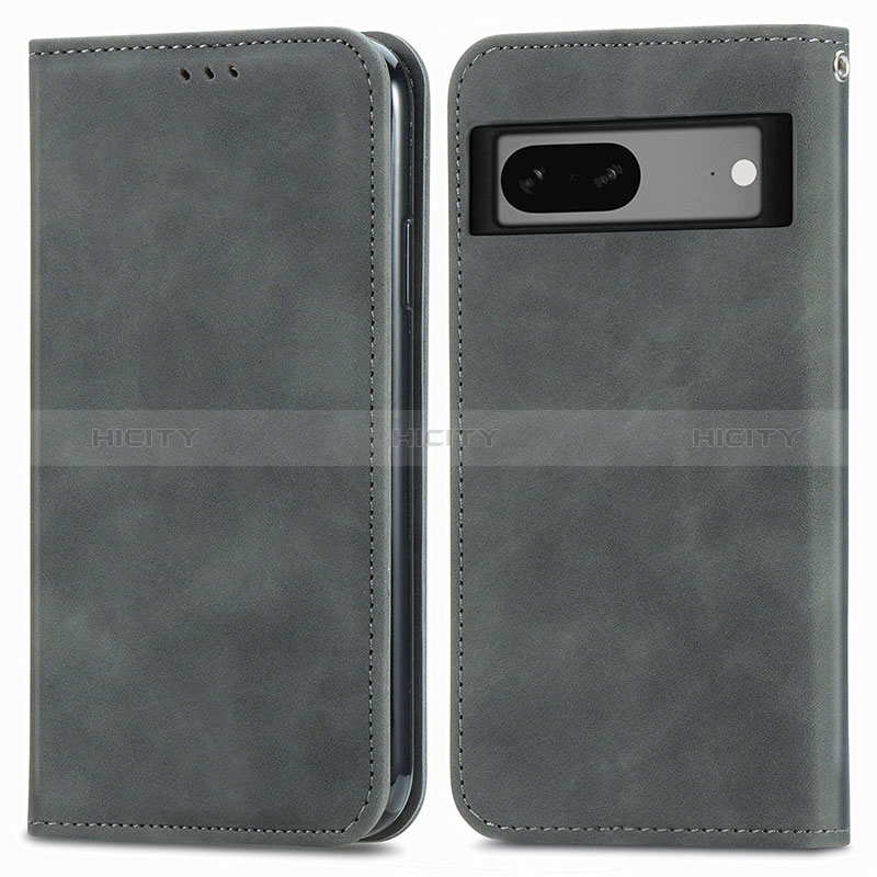 Custodia Portafoglio In Pelle Cover con Supporto S04D per Google Pixel 7 5G