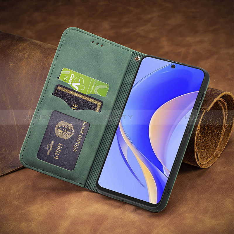 Custodia Portafoglio In Pelle Cover con Supporto S04D per Huawei Enjoy 50 Pro