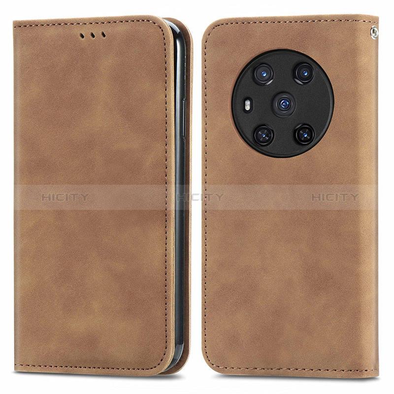 Custodia Portafoglio In Pelle Cover con Supporto S04D per Huawei Honor Magic3 5G