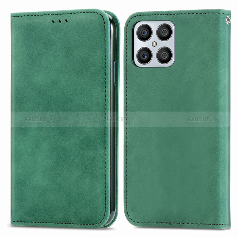 Custodia Portafoglio In Pelle Cover con Supporto S04D per Huawei Honor X8 4G