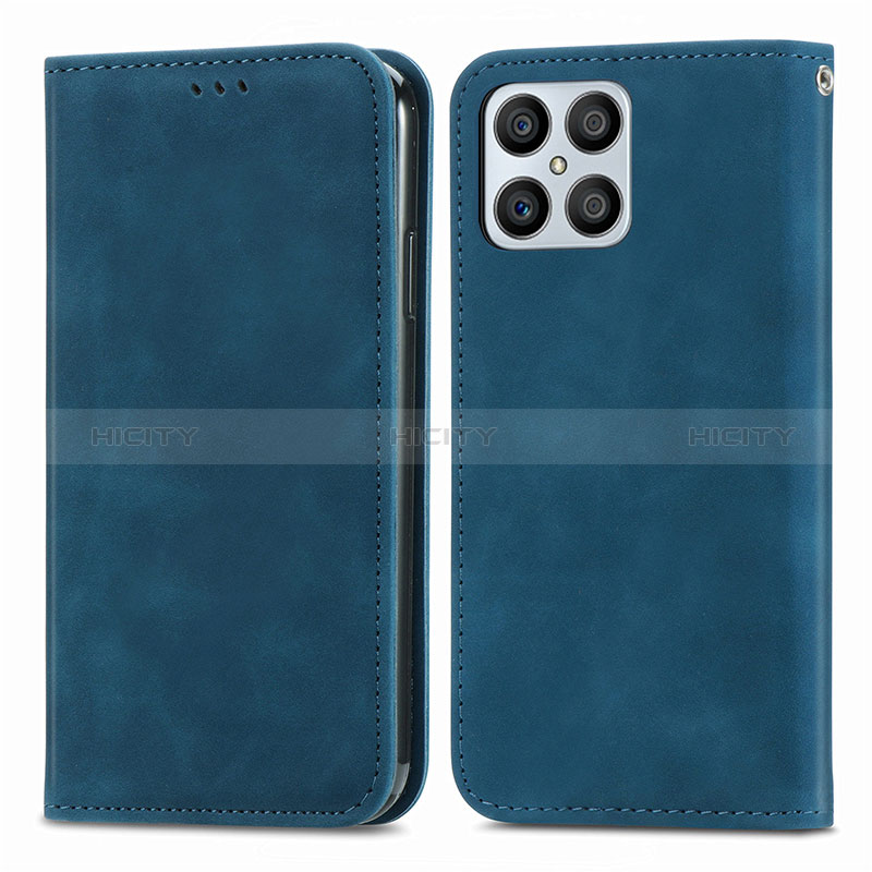 Custodia Portafoglio In Pelle Cover con Supporto S04D per Huawei Honor X8 4G