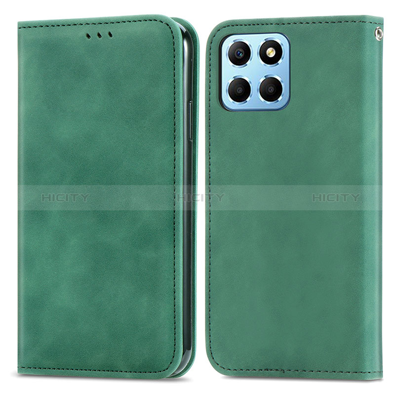 Custodia Portafoglio In Pelle Cover con Supporto S04D per Huawei Honor X8 5G