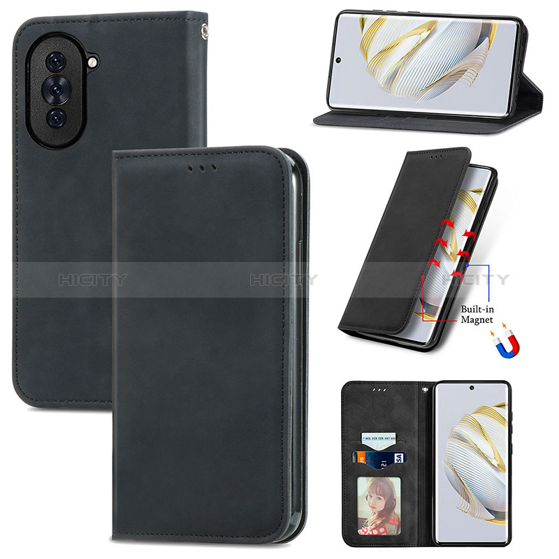 Custodia Portafoglio In Pelle Cover con Supporto S04D per Huawei Nova 10