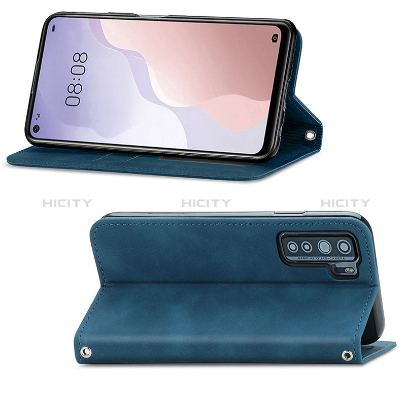 Custodia Portafoglio In Pelle Cover con Supporto S04D per Huawei Nova 7 SE 5G