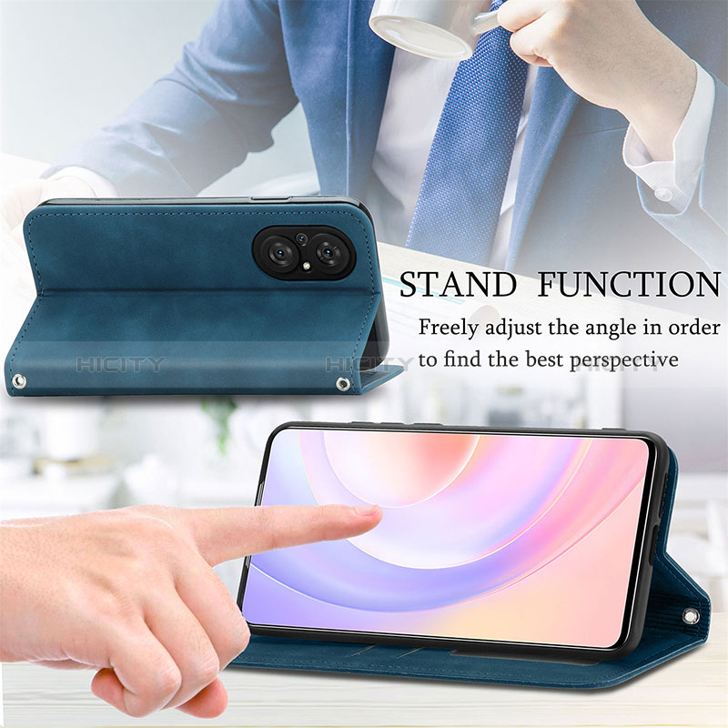 Custodia Portafoglio In Pelle Cover con Supporto S04D per Huawei Nova 9 SE