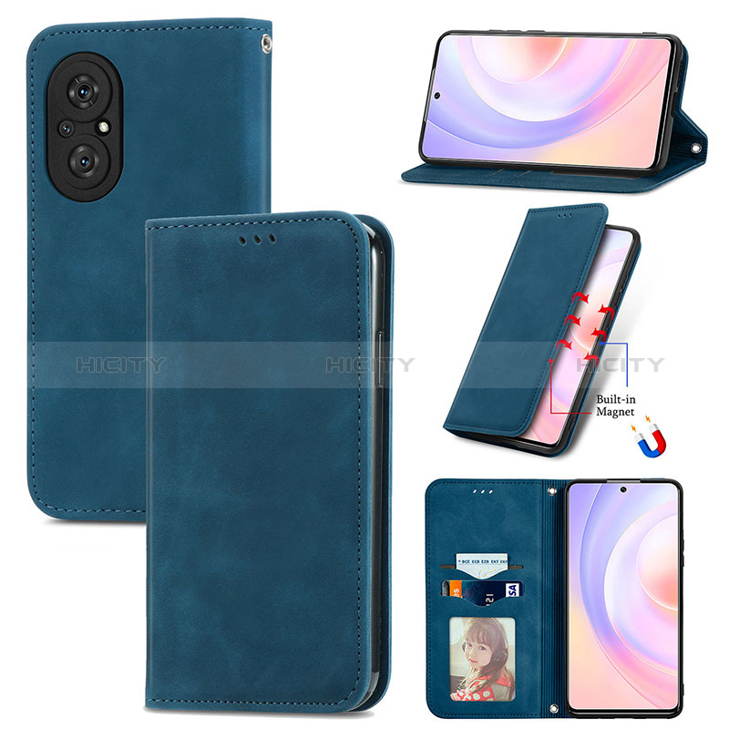 Custodia Portafoglio In Pelle Cover con Supporto S04D per Huawei Nova 9 SE