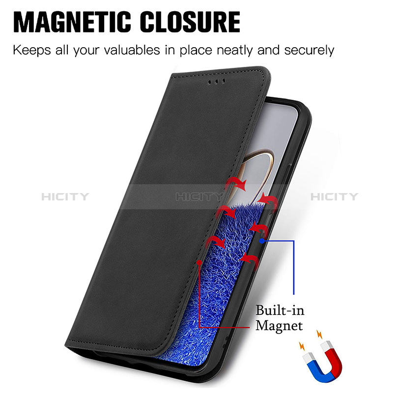 Custodia Portafoglio In Pelle Cover con Supporto S04D per Huawei Nova Y61