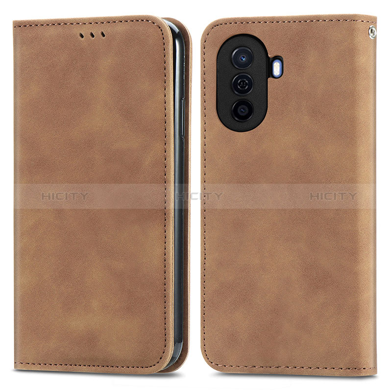 Custodia Portafoglio In Pelle Cover con Supporto S04D per Huawei Nova Y70