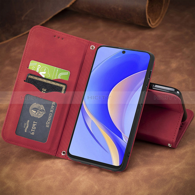 Custodia Portafoglio In Pelle Cover con Supporto S04D per Huawei Nova Y90