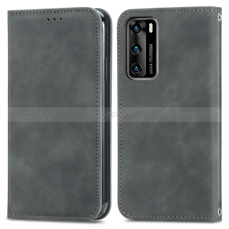 Custodia Portafoglio In Pelle Cover con Supporto S04D per Huawei P40