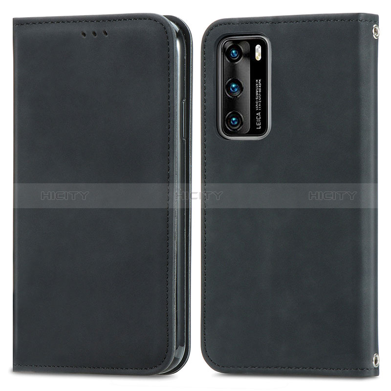 Custodia Portafoglio In Pelle Cover con Supporto S04D per Huawei P40