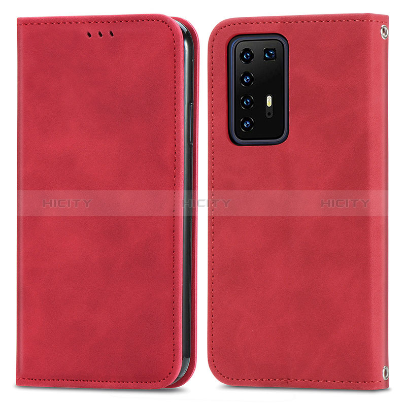 Custodia Portafoglio In Pelle Cover con Supporto S04D per Huawei P40 Pro