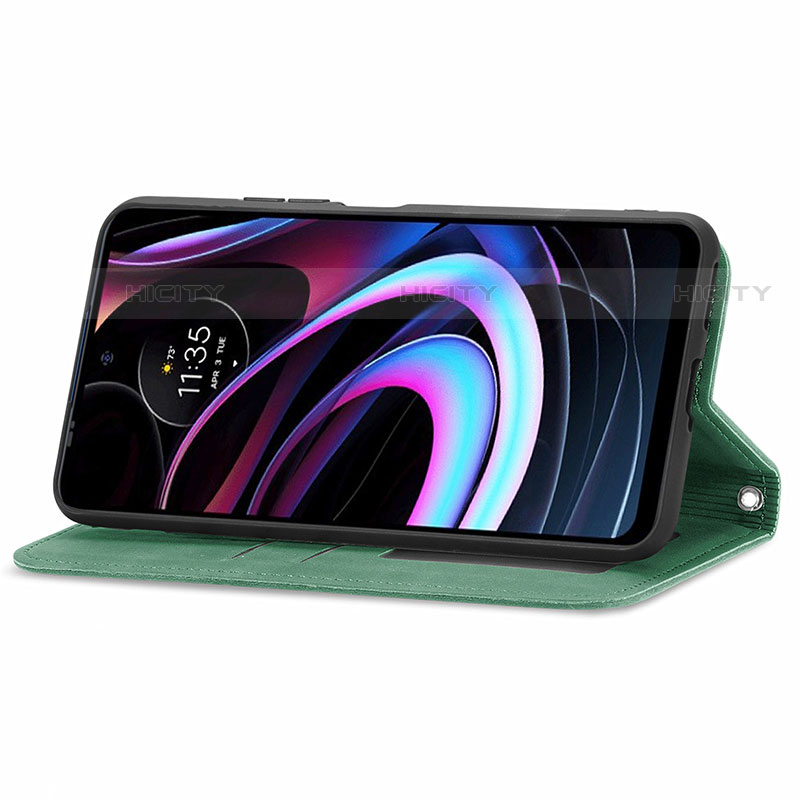 Custodia Portafoglio In Pelle Cover con Supporto S04D per Motorola Moto Edge (2021) 5G