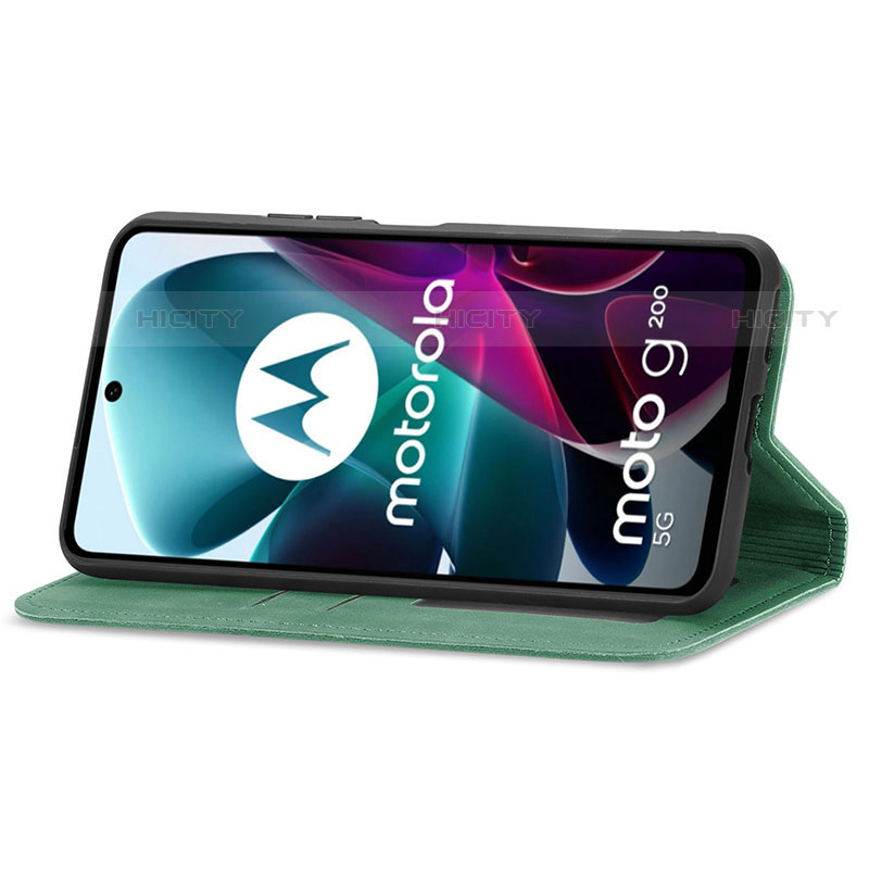 Custodia Portafoglio In Pelle Cover con Supporto S04D per Motorola Moto Edge S30 5G