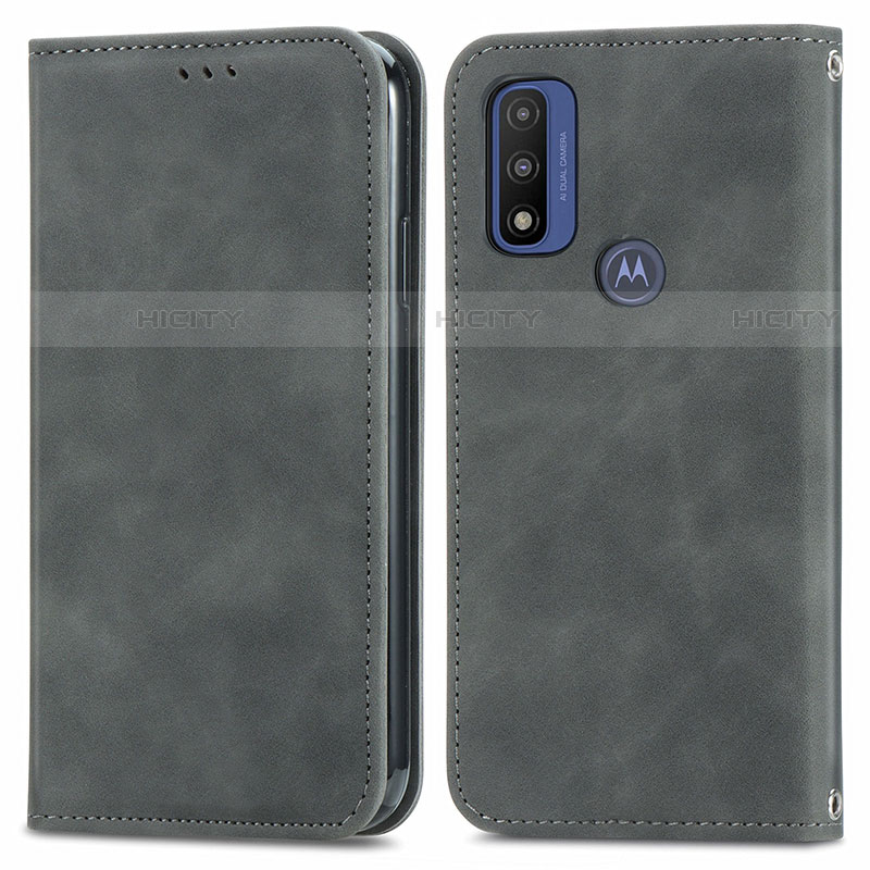 Custodia Portafoglio In Pelle Cover con Supporto S04D per Motorola Moto G Pure