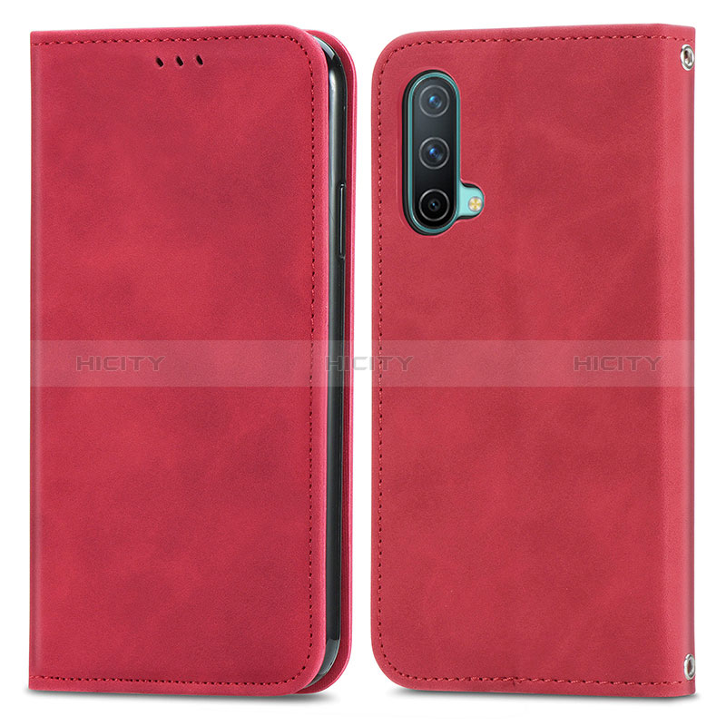 Custodia Portafoglio In Pelle Cover con Supporto S04D per OnePlus Nord CE 5G