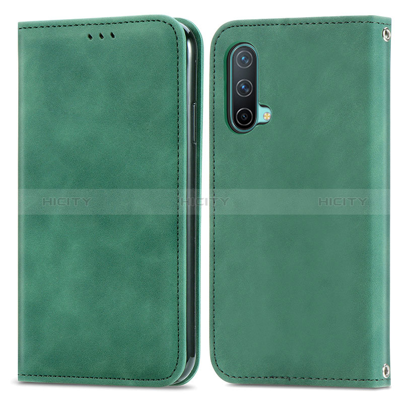 Custodia Portafoglio In Pelle Cover con Supporto S04D per OnePlus Nord CE 5G